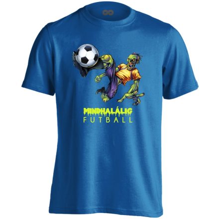 Mindhalálig focis férfi póló (kék)