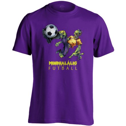Mindhalálig focis férfi póló (lila)