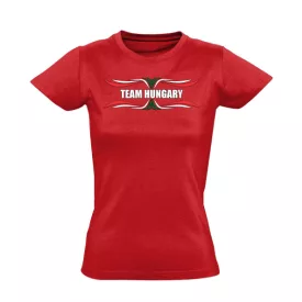 Team Hungary női póló (piros)