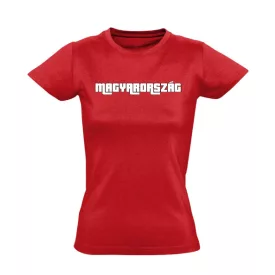Thug life Hungary női póló (piros)