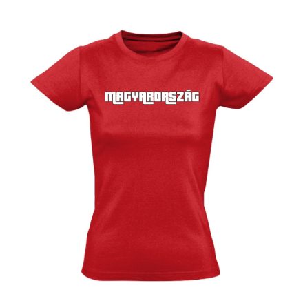 Thug life Hungary női póló (piros)