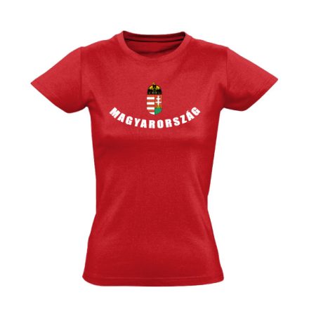 Íves Magyarország női póló (piros)
