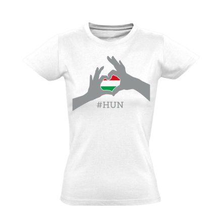 Magyarország, szeretlek! női póló (fehér)
