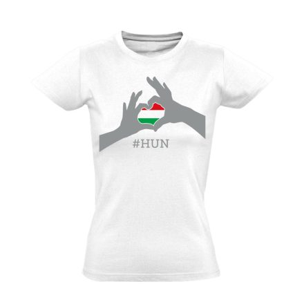 Magyarország, szeretlek! női póló (fehér)akciós póló - XS