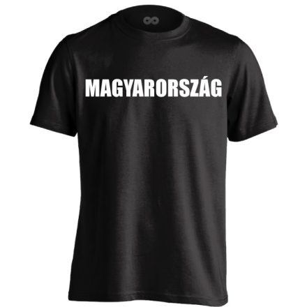 Magyarország férfi póló (fekete)