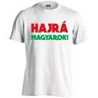 Hajrá magyarok! férfi póló (fehér)