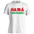 Hajrá magyarok! férfi póló (fehér)