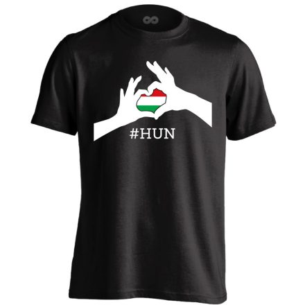 Magyarország, szeretlek! férfi póló (fekete)