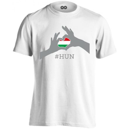 Magyarország, szeretlek! férfi póló (fehér)
