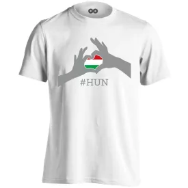   Magyarország, szeretlek! férfi póló (fehér) akciós póló - XL - Hátfelirat nélkül