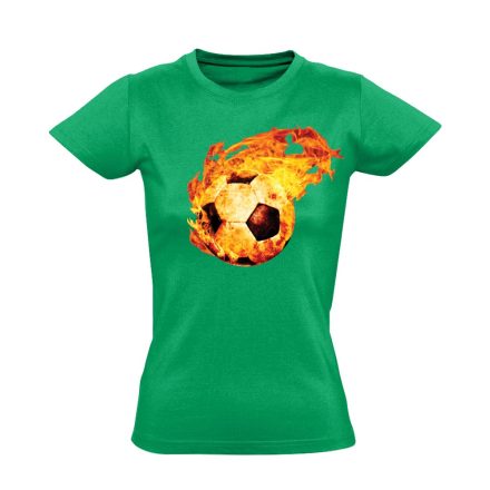 TűzGolyó BMTE szurkoló női póló (zöld)