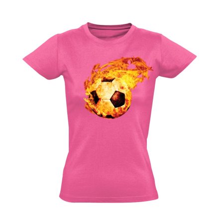 TűzGolyó BMTE szurkoló női póló (rózsaszín)