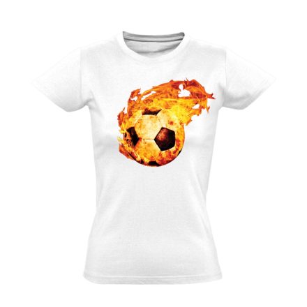 TűzGolyó BMTE szurkoló női póló (fehér)