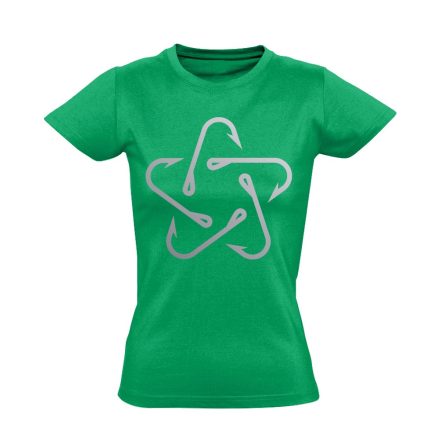 PecaPenta pecás női póló (zöld)