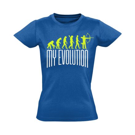MyEvolution íjászos női póló (kék)