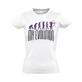 MyEvolution íjászos női póló (fehér)