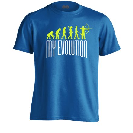MyEvolution íjászos férfi póló (kék)