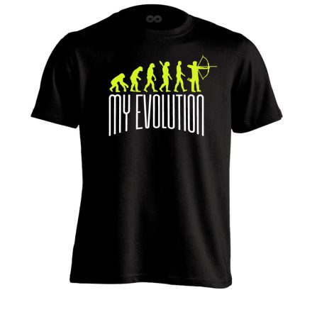 MyEvolution íjászos férfi póló (fekete)