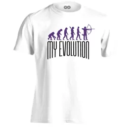 MyEvolution íjászos férfi póló (fehér)