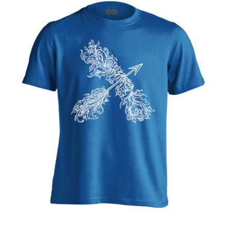 Nyílevél íjászos férfi póló (kék)