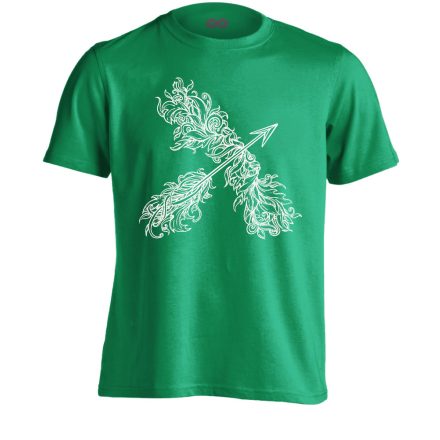 Nyílevél íjászos férfi póló (zöld)