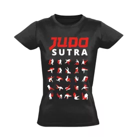 JudoSutra dzsúdós női póló (fekete)