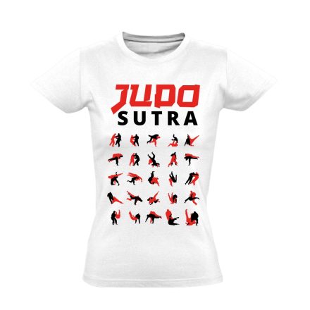 JudoSutra dzsúdós női póló (fehér)