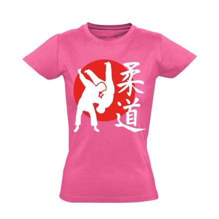 NipponFight dzsúdós női póló (rózsaszín)
