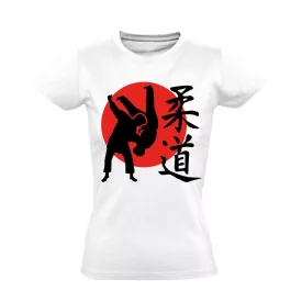 NipponFight dzsúdós női póló (fehér)
