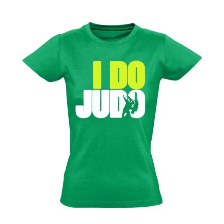 JustJudoIt dzsúdós női póló (zöld)