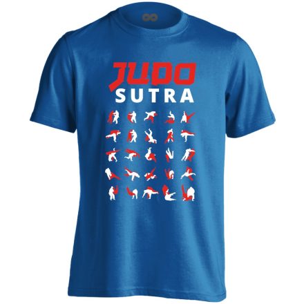 JudoSutra dzsúdós férfi póló (kék)
