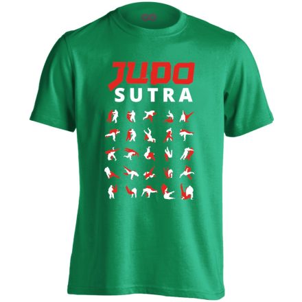 JudoSutra dzsúdós férfi póló (zöld)