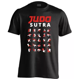 JudoSutra dzsúdós férfi póló (fekete)