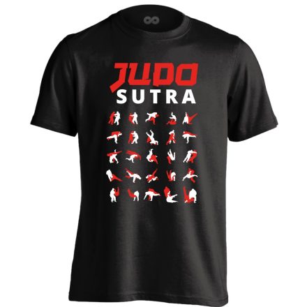 JudoSutra dzsúdós férfi póló (fekete)