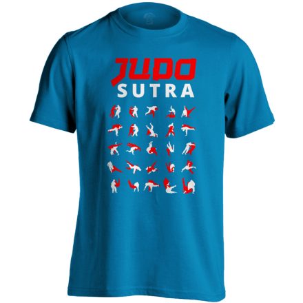 JudoSutra dzsúdós férfi póló (zafírkék)