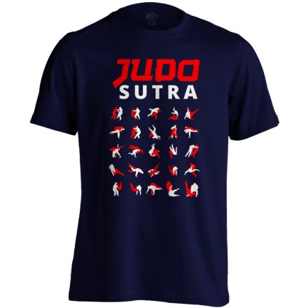 JudoSutra dzsúdós férfi póló (tengerészkék)