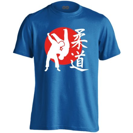 NipponFight dzsúdós férfi póló (kék)