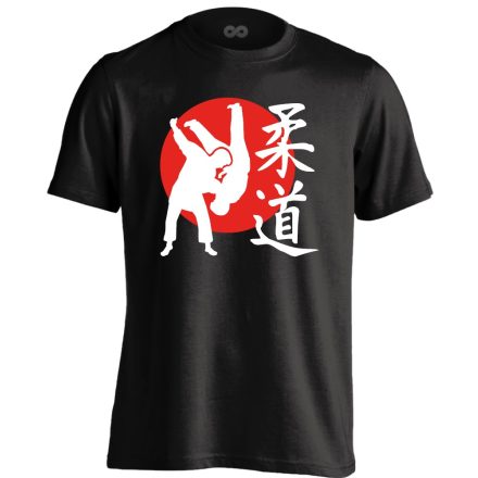 NipponFight dzsúdós férfi póló (fekete)