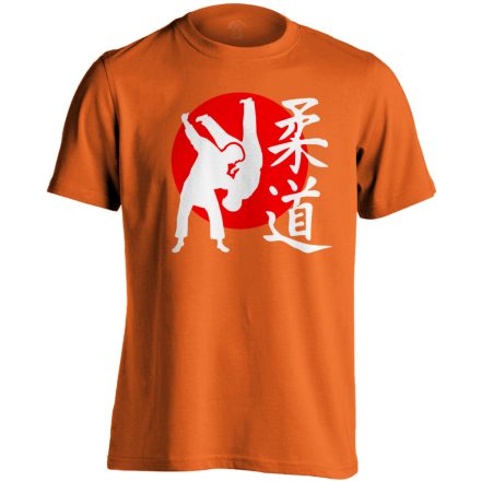 NipponFight dzsúdós férfi póló (narancssárga)