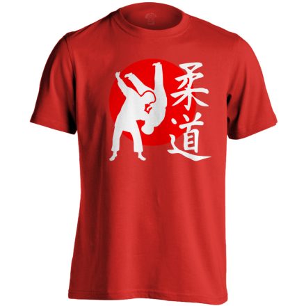 NipponFight dzsúdós férfi póló (piros)