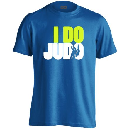 JustJudoIt dzsúdós férfi póló (kék)