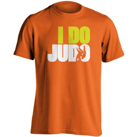 JustJudoIt dzsúdós férfi póló (narancssárga)
