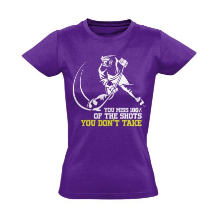 Take The Shot jégkorongos női póló (lila)