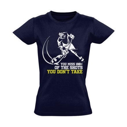 Take The Shot jégkorongos női póló (tengerészkék)