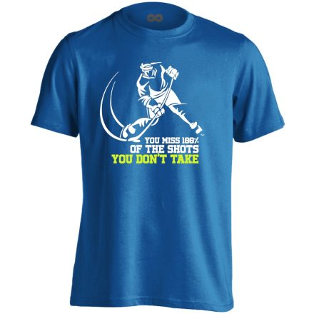 Take The Shot jégkorongos férfi póló (kék)