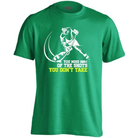 Take The Shot jégkorongos férfi póló (zöld)