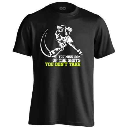 Take The Shot jégkorongos férfi póló (fekete)