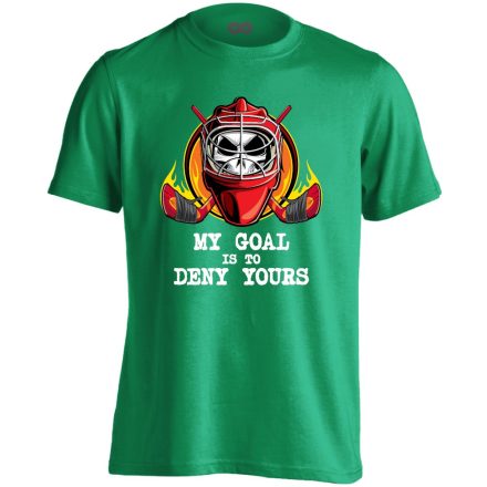 My Goal jégkorongos férfi póló (zöld)