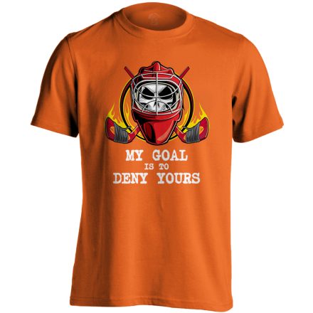 My Goal jégkorongos férfi póló (narancssárga)