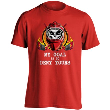 My Goal jégkorongos férfi póló (piros)